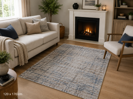 Covoare Premium - Covor Sufragerie, Colectia Roma, Model 32 SKS, Gri