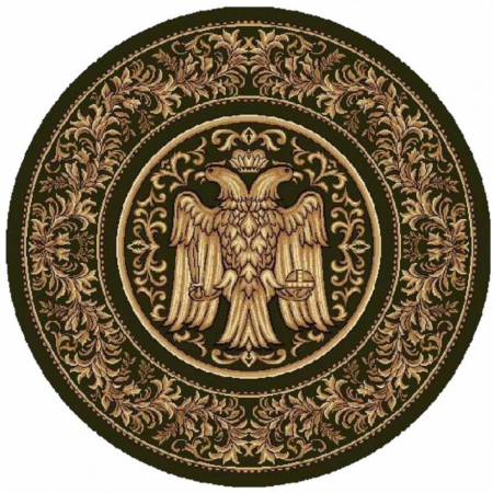 Covoare Bisericesti - Covor Rotund, Model Bisericesc 15032/310, Verde