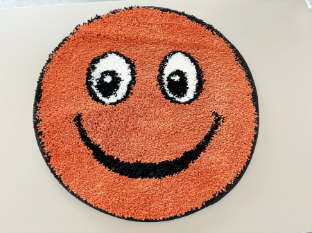 Covor Rotund, Model Smile 12003A/5250, Camera Copilului, Dimensiunea 67x67 cm, Portocaliu [1]