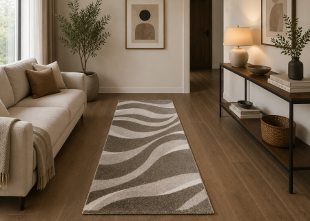 Lichidare stoc - Covor Sufragerie/Dormitor, Model Sky 17010-12, Crem 80x150 cm