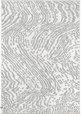 Covor Sufragerie/ Dormitor, Model Sofia 41009/1166, Alb/Gri [3]