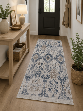 Covoare Premium - Covor Sufragerie Colectia PALERMO, Model 41 EKE, Gri ,120 x 70 cm