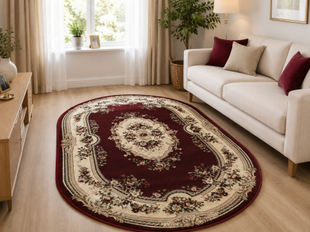 Covoare clasice - Covor Sufragerie/Dormitor, Model 575/210, Rosu