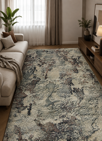Covoare Moderne - Covor Sufragerie/Dormitor, Model Anny 33020/192, Gri/Maro
