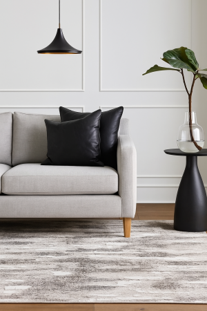 Covor Sufragerie/ Dormitor, Model Elma El002/106, Gri/Bej [2]