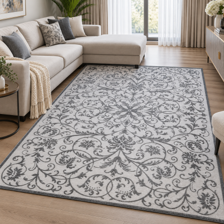 Covoare Living - Covor Sufragerie/Dormitor, Model Itea 42001/106, Gri