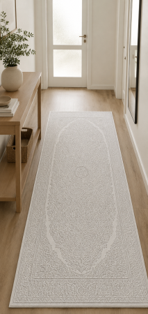 Covoare Living - Covor Sufragerie/Dormitor, Model Itea 42015/100, Alb