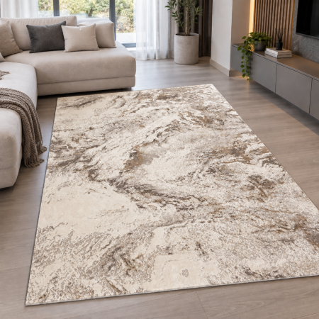 Covoare Living - Covor Sufragerie/Dormitor, Model Itea 42018/120, Crem/Bej