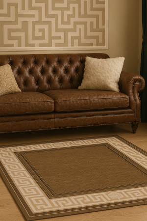 Covoare Living - Covor Sufragerie/Dormitor, Model Luna 1825/12, Dreptunghiular, Maro