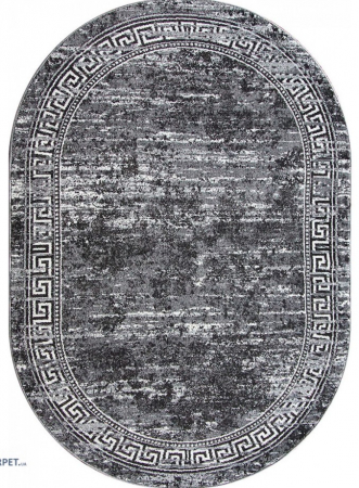 Covoare Living - Covor Sufragerie/Dormitor, Model Mira 24001/190, Oval, Gri