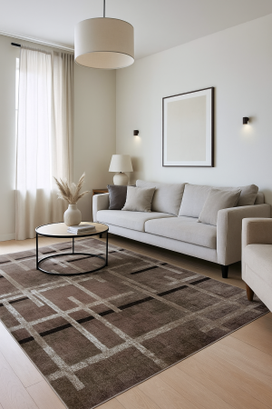 Covoare Living - Covor Sufragerie/ Dormitor, Model Mira 24009/133, Dreptunghiular, Maro