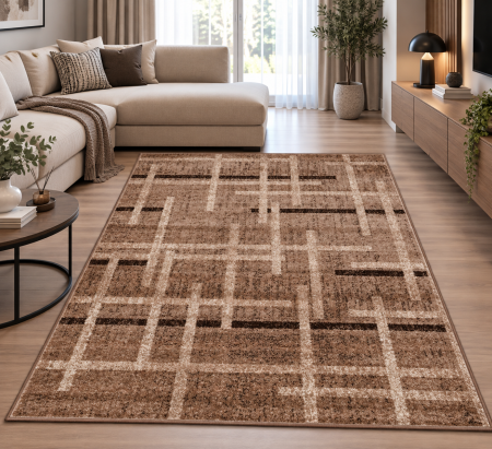 Covoare Living - Covor Sufragerie/ Dormitor, Model Mira 24009/133, Dreptunghiular, Maro