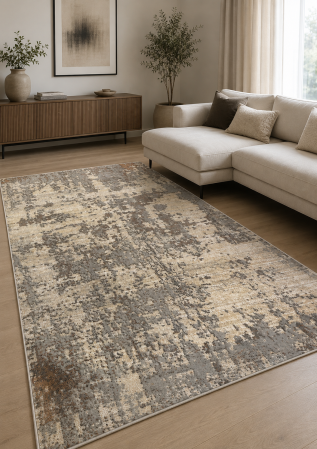 Covoare Moderne si Geometrice - Covor Sufragerie/Living, Model Anny 33002/679, Crem Gri