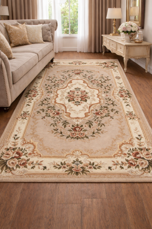 Covoare Living - Covor Sufragerie, Model Lotos 570/100, Crem