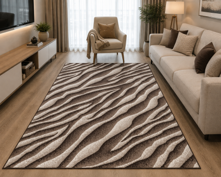 Covoare Living - Covor Sufragerie/Dormitor, Model Mira 24028/432, Maro