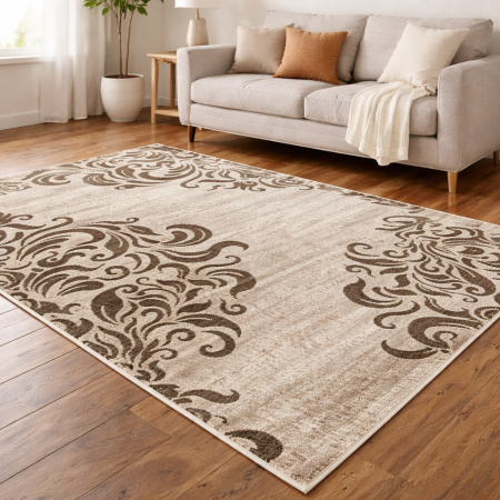 Covoare Living - Covor Sufragerie, Model Mira 24031/243, Dreptunghiular, Maro