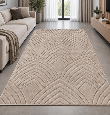 Covoare Living - Covor Sufragerie, Model Oksi 38009/202, Bej