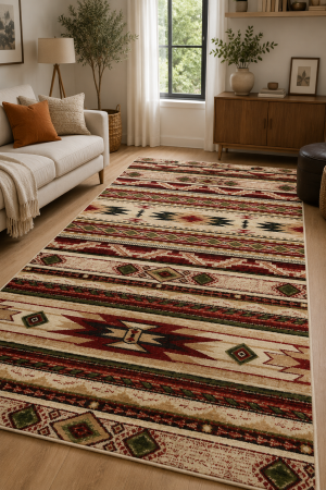 Covoare - Covor Traditional Sufragerie, Model 15080/120, Bej/Maro