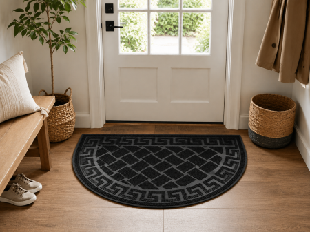 Covorase Intrare - Covoras intrare Cauciucat, Model Mix Mat 846/005, Dimensiunea 40 x 60 cm, Negru