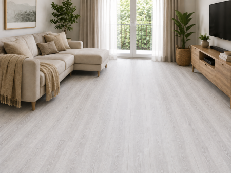 Linoleum - Covorul PVC linoleum Brown Board 82-20, Latimi  2 m, 2.5 m, 3 m , Suport pasla, Gri