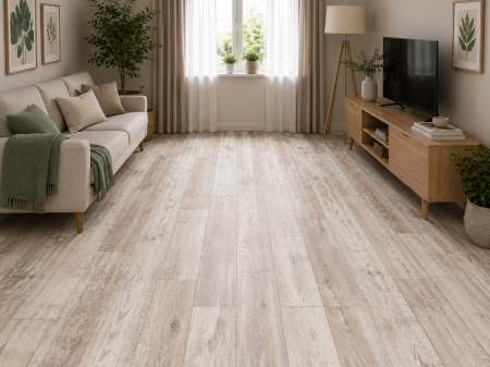 Linoleum - Covorul PVC linoleum Silver Oak 97-1, 1.5 m, 2 m, 2.5 m, 3 m, Crem/Bej Suport Pasla