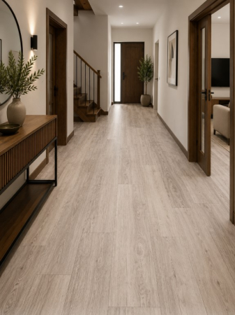 Linoleum - Covorul PVC linoleum Silver Oak 97-1, 1.5 m, 2 m, 2.5 m, 3 m, Crem/Bej Suport Pasla