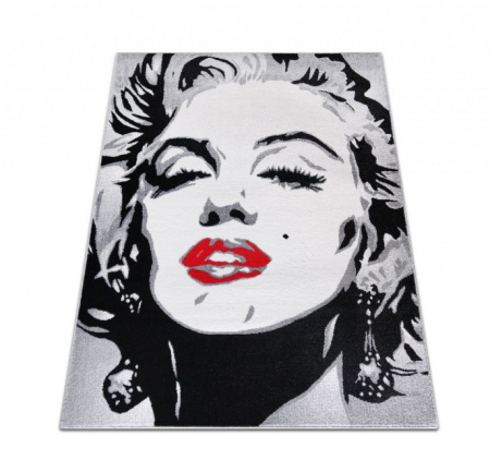 Covor Model Marlin Monroe 11608, Dreptunghiular, Gri [6]