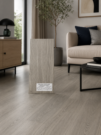 Linoleum - Parchet LVT 8003-26 Gri Aspect Lemn – Pardoseală Vinil 2.5 mm, Clasa Trafic 33