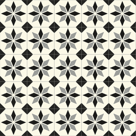 Linoleum Model Scottsdale 099, Latime 200 cm, Alb/Negru [2]
