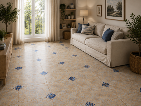 Linoleum - Linoleum PVC, Model Kelso 7099, Latime 200 cm, Bej