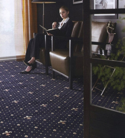 Mocheta Biserica - Mocheta cu Crini pentru Restaurant/ Pensiune sau Biserica, Albastru, Diverse Latimi, Super Pret !!!