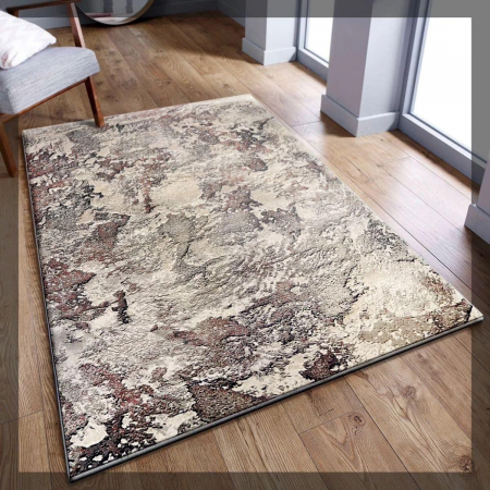 Covoare Moderne - Covor Sufragerie/Dormitor, Model Anny 33020/192, Gri/Maro