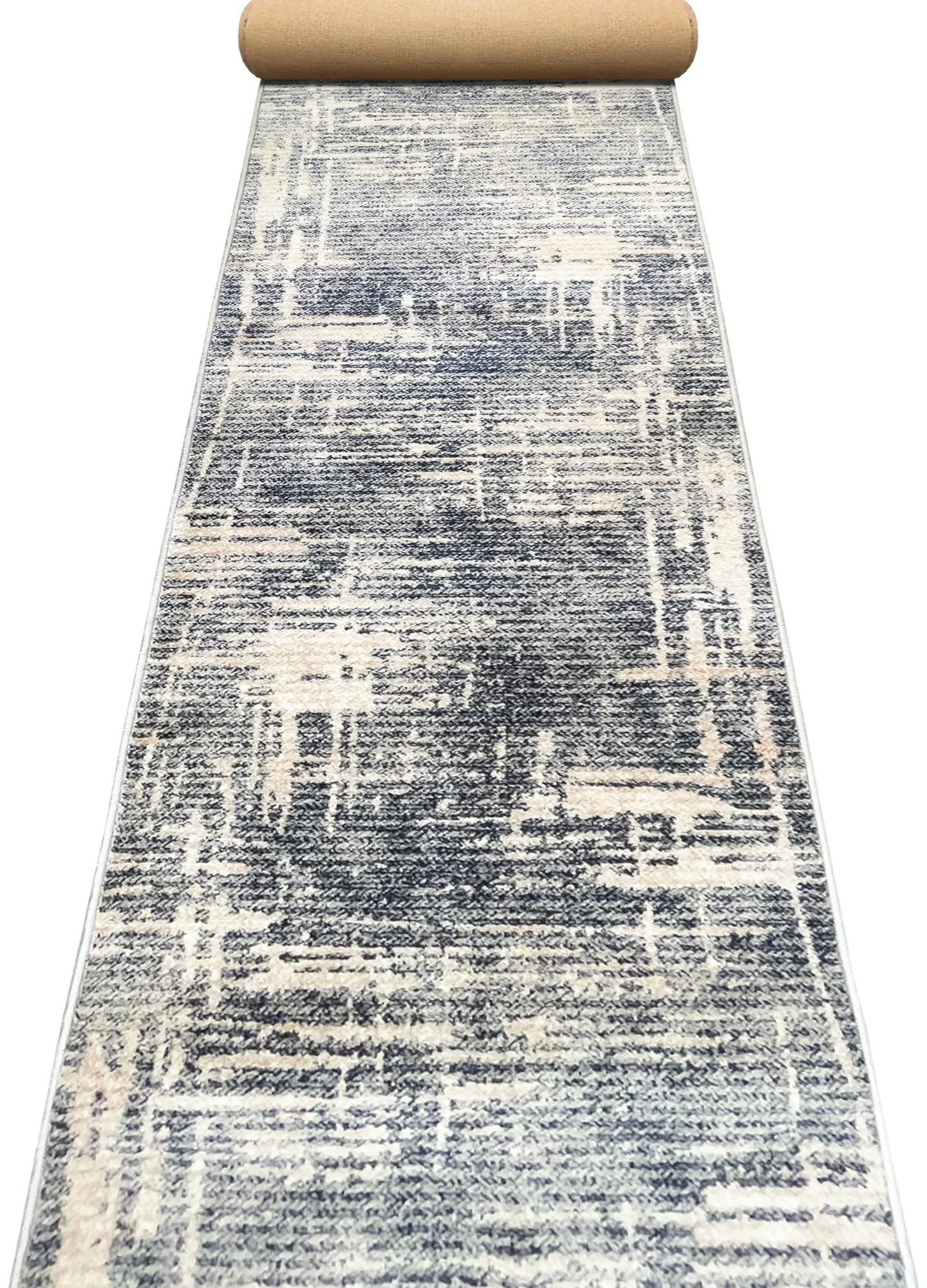 Traverse moderne - Traversa Festonata / Surfilata, Model Anny 33015-891, Inaltime Fir 7 mm, Gri, Antialergic, Polipropilena, Living, Dormitor, Coridor, Hol