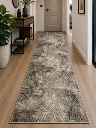 Traverse Moderne - Model Anny 33039/160, Traversa Festonata, Latimea 115 cm, Bej/Gri