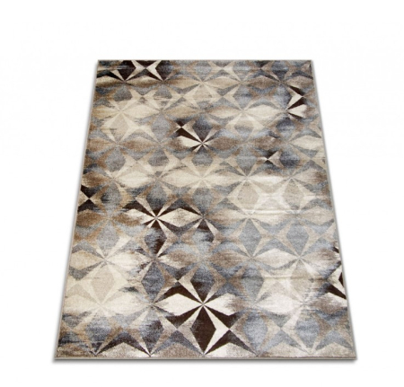 Traversa Hol, Model Caleidoscop 13038/116, Festonata la capete, Latime 120 cm, Bej/Crem [3]