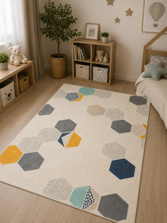 Covoare Living - Model Cancun 18277-061, Covor Belgian, Multicolor