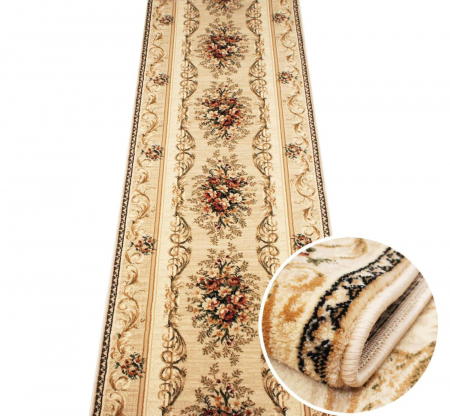 Traverse - Traversa Hol, Model Clasic 535, Festonata, Latime 60 cm, Crem