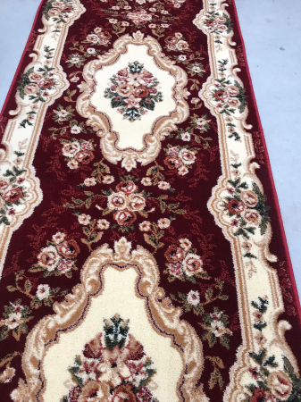 Traversa, Model Clasic 570/210, Festonata, Latime 80 cm, Crem/Rosu [4]