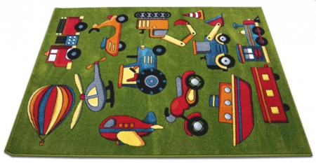 Model Copii 11242, Covor Dreptunghiular, 160 x 230 cm, Verde [5]