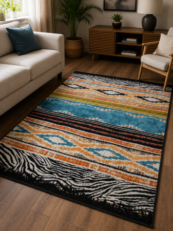 Covoare Moderne - Covor Sufragerie/Dormitor, Model Country 11335/140, Multicolor