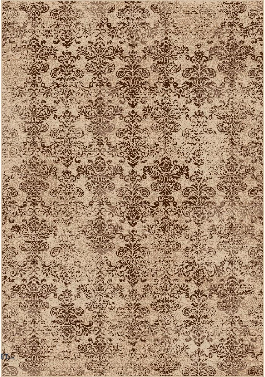 Covoare moderne - Covor Model Daffi 13121-120, Bej, Maro, Inaltime Fir 6 mm, Antialergic, Polipropilena, Living, Dormitor, Sufragerie, Birou