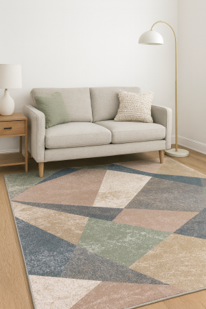 Covoare Living - Model Dream 18023, Covor Dreptunghiular, Multicolor