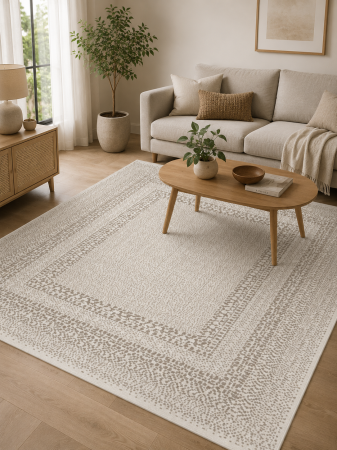 Covoare Living - Model Elis 48833/866, Covor Belgian Interior/Exterior, Cream