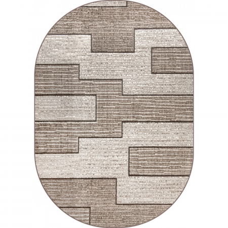 Covoare Living - Model Fashion 32002/120, Covor Oval, Crem/Maro