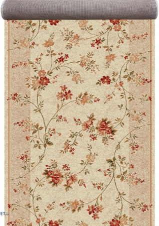 Traverse Dormitor - Model Floral, Traversa Latime 100 cm, Crem