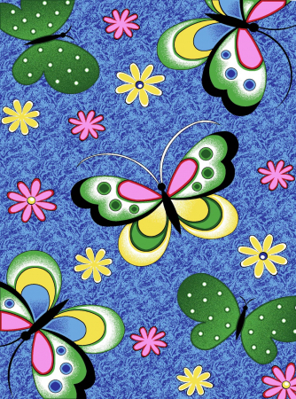 Covoare Copii - Covor Copii Fluturasi 1362 Multicolor 100x160 cm Camera Copii