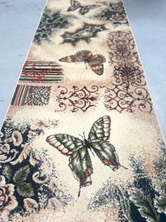 Traverse Moderne - Traversa Hol, Model Fluturi 1607/110, Festonata Latime 60 cm