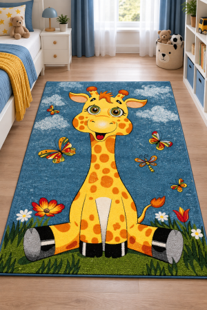 Covoare Copii - Model Girafa11112/140 , Covor Copii Dreptunghiular, Multicolor
