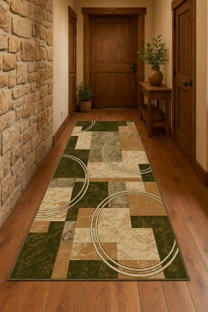 Traverse - Traversa Hol, Model LOTOS 15001/310,Traversa Hol Latime 200 cm, Verde