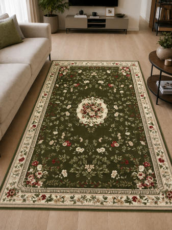 Covoare clasice - Model Lotos 1525/310, Covor Dreptunghiular, Verde